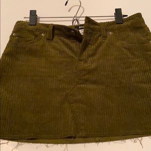 BDG Corduroy Army Green Skirt -  Small